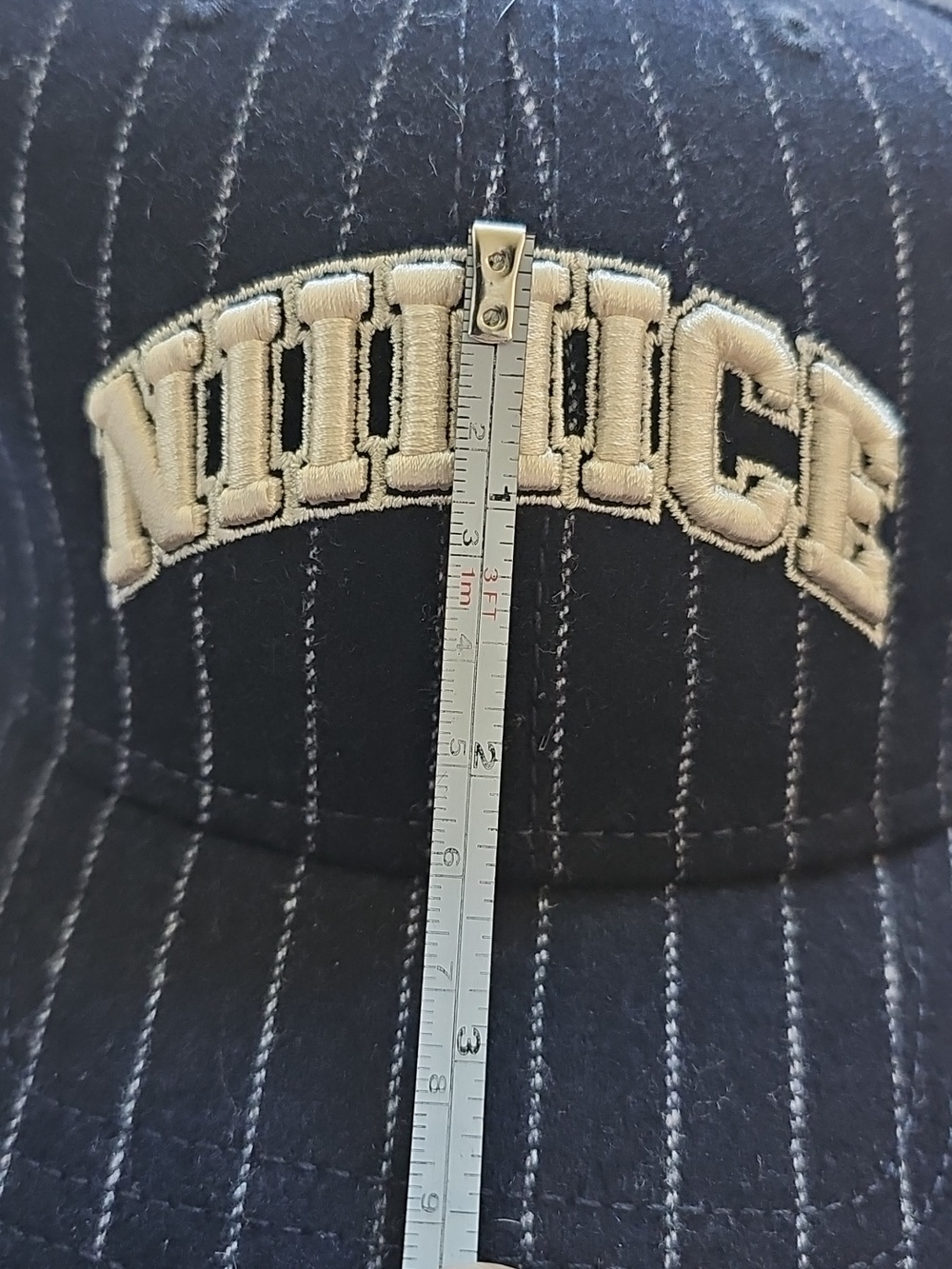 NWT Aerie Hat Wool Blend Baseball Cap Pinstripe Nice - Picture 9 of 9